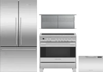 4 Piece Package Includes Refrigerator, Range, Hood And Dishwasher
